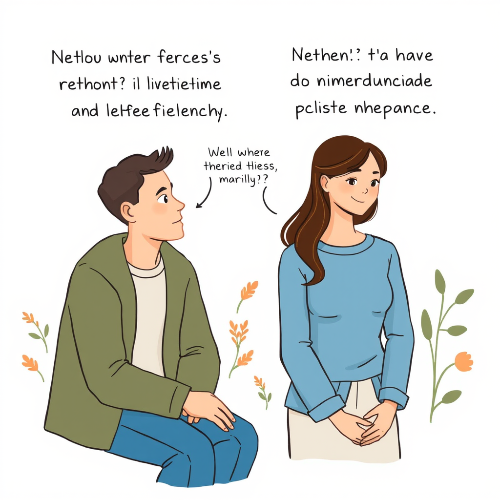 Illustration représentant des relations interpersonnelles saines avec des personnes établissant des limites positives et communiquant de manière bienveillante